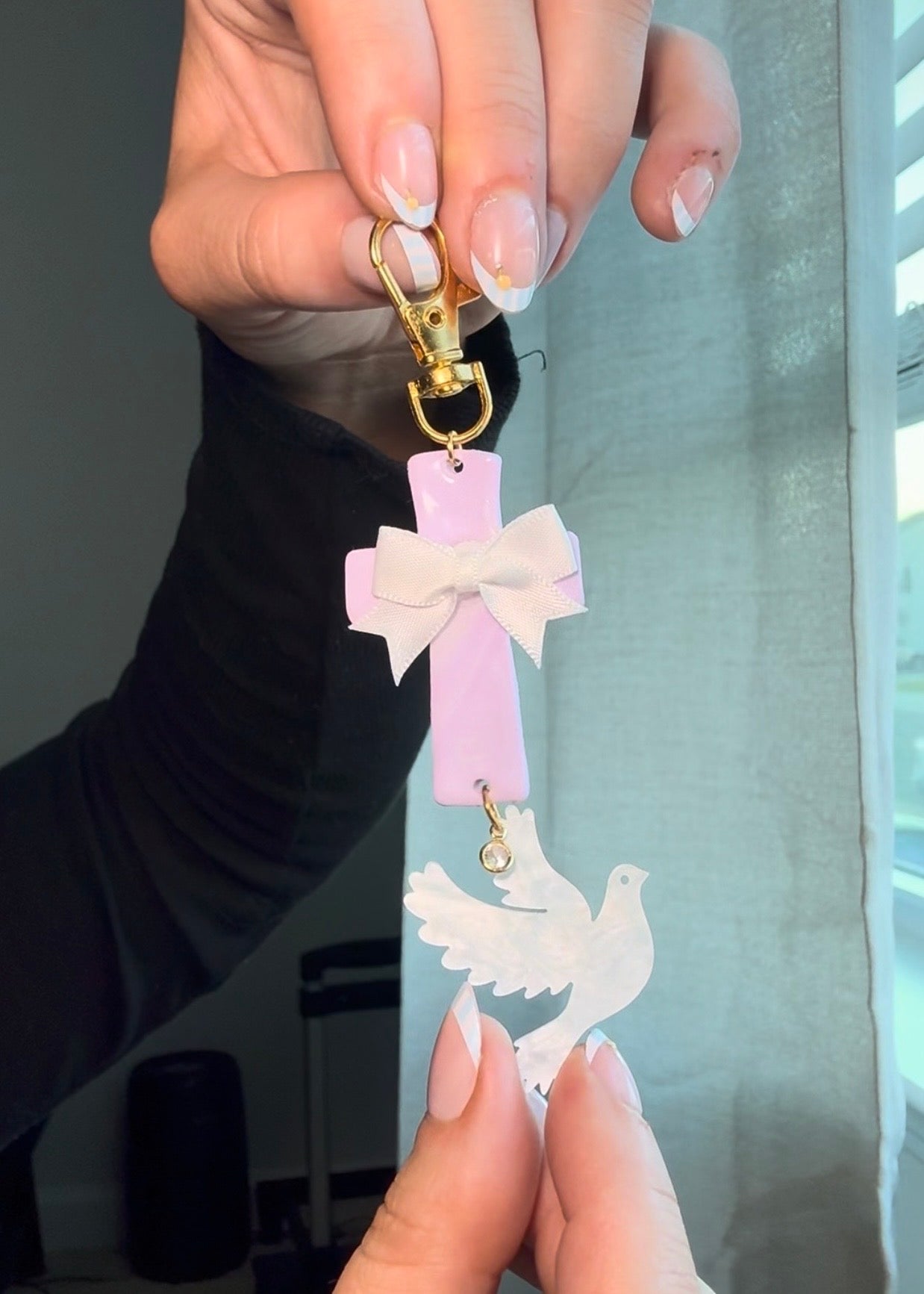 Christian Bag Charm | Handmade Spiritual Gift | One of A Kind