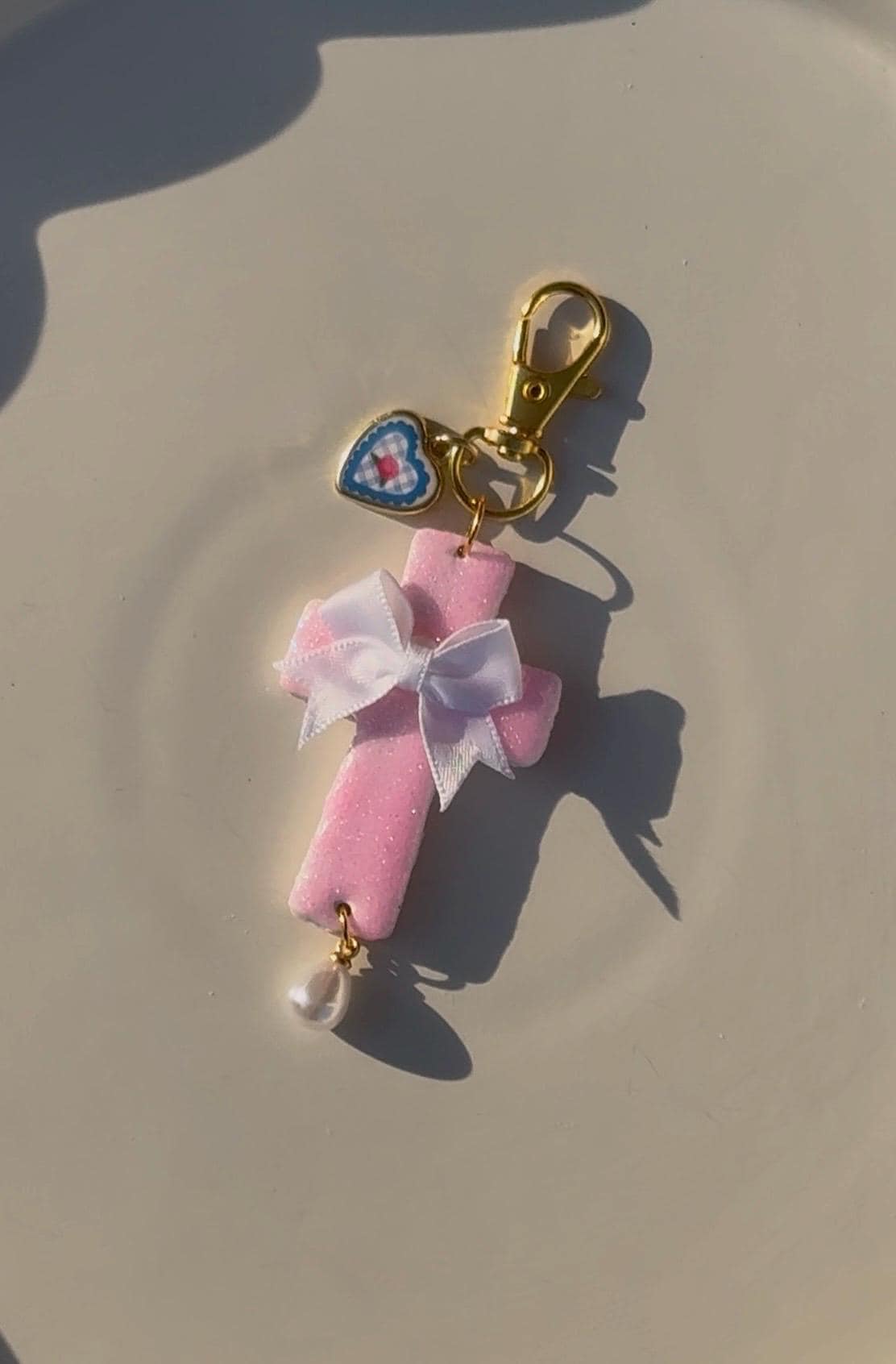Christian Cross Bag Charm | Handmade Christian Gifts & Accessories