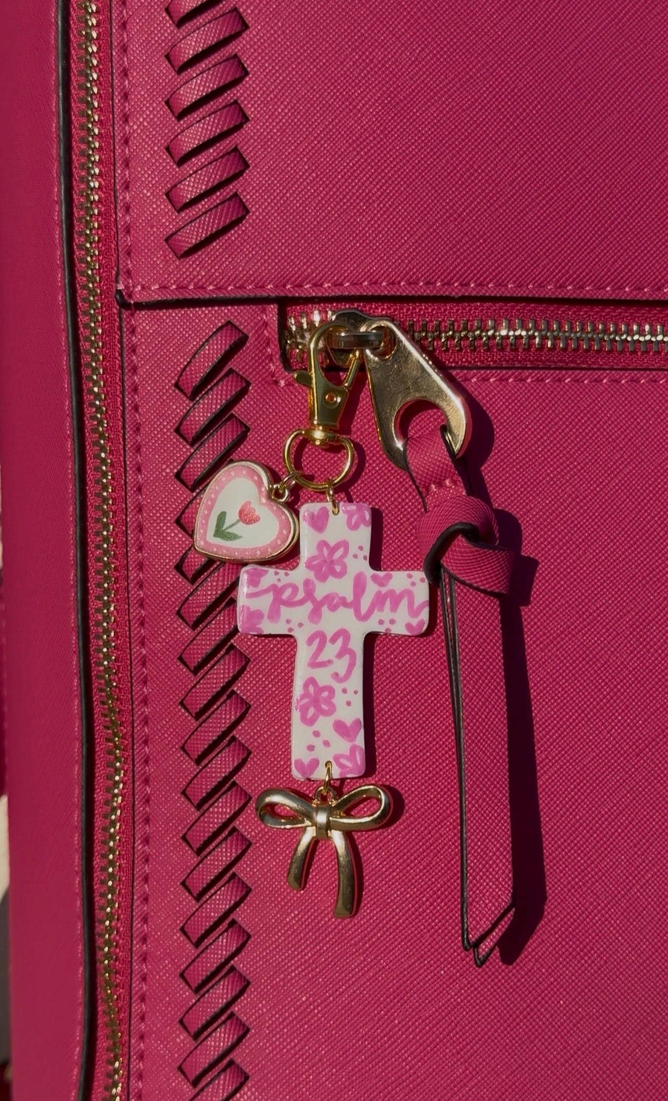 Christian Cross Bag Charm | Handmade Christian Gifts & Accessories